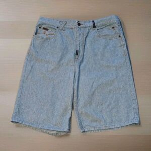 LRG 5 Pocket Jean Shorts JORTS Sz 34 Lifted Research Group Baggy Fit